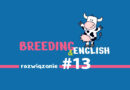 Breeding & English – rozwiązanie #13 / 2022 styczeń